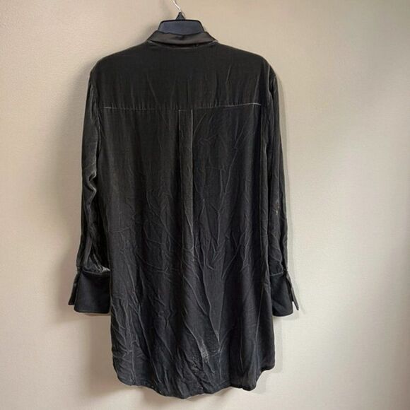 Lafayette 148 new york medium velvet grey dress - Picture 5 of 6